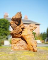 Rustic Cast Iron "Kissing Couple" Garden Sculpture