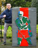 Knockout scrapmetal wall art