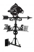 Koi Carp Iron Weathervane Koi Carp Iron Weathervane