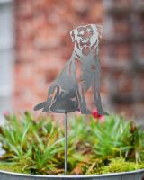 Labrador Artistic Plant Pot Spike - Set of Two