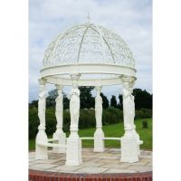 “The Imperial Adariani” Gazebo Finished in a French Cream