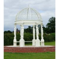 Ornate Large Gazebo Finished in Cream