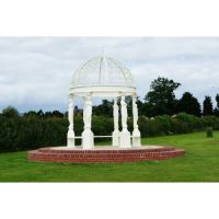“The Imperial Adariani” Cream Gazebo in Situ in the Garden