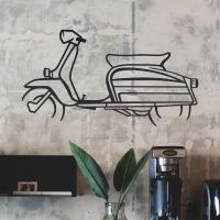 Lambretta Scooter Silhouette Wall Art Lambretta Scooter Silhouette Wall Art