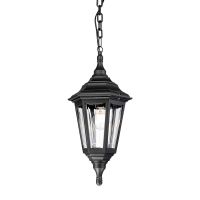Lambton Traditional Hanging Chain Lantern in Midnight Black