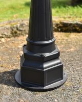 "Atlas" Traditional Black Garden Lamp Post - 2.9m "Atlas" Traditional Black Garden Lamp Post - 2.9m