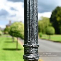 Lamp Post Column Fluted In Antique Silver Lamp Post Column Fluted In Antique Silver