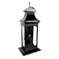 “Hanford House” Rectangular Wall Lantern with Antenna Finial 