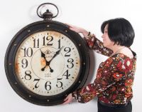 "Delambre" Large Hotel De Paris Wall Clock