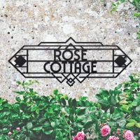 Art Deco House Name Sign- Large