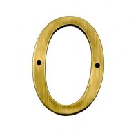 6" Numbers - Heavy Antique Big ’’N’’ Bold number - 0