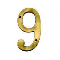 6" Numbers - Heavy Antique Big ’’N’’ Bold number - 9