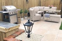 Black Dorchester Pillar Light and Lantern Set 90cm Black Dorchester Pillar Light and Lantern Set 90cm