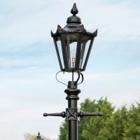 Detailed image of Black Hexagonal Lantern