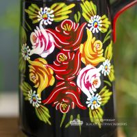 Clsoe-up of the rose Design on the Jug Clsoe-up of the rose Design on the Jug