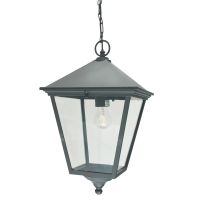 "Brooksby" Large Black Victorian Hanging Chain Lantern