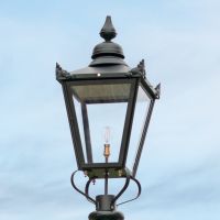 Large Black Victorian Lamp Post Top
