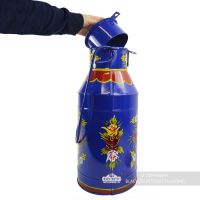 Large Blue Narrowboat Milk Churn with Removable Lid