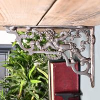 Side View of the Cherub Iron Shelf Bracket
