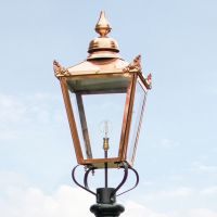 Copper Victorian Large Lamp Post Top Copper Victorian Large Lamp Post Top