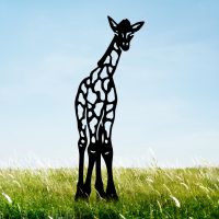 Black Baby Giraffe Silhouette