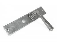 "Ravenscroft" Large Pewter Simplistic Lever Handle With Bathroom Lock