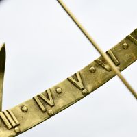 Close-up of the Roman Numerals on the Inside of the Serpent Armillary