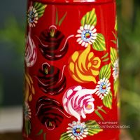 Close-up of the Rose Design on the Jug Close-up of the Rose Design on the Jug