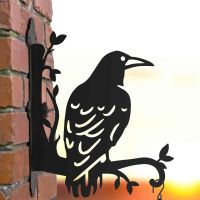 Large Rook on Branches Steel Hanging Basket Bracket