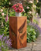 Large Rustic Fern Decorative Garden Column digital illustration