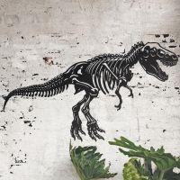 Black Large T-Rex Wall Art 