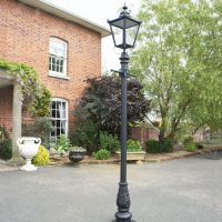 traditional lighting outside house