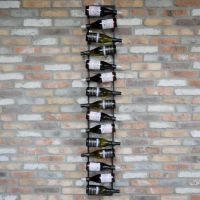 Large Wall Mounted Industrial Wine Rack in Use