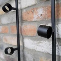 Large Wall Mounted Industrial Wine Rack Close-Up