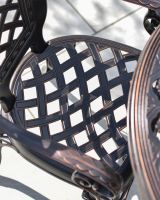 Lattice Design on Copper Chair 