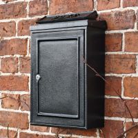 "Charlton Grange" Black Simplistic Wall Mounted Post Box
