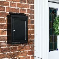 "Charlton Grange" Black Simplistic Wall Mounted Post Box "Charlton Grange" Black Simplistic Wall Mounted Post Box