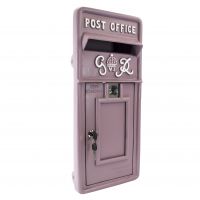 King George Rex Post Box Front - Purple  King George Rex Post Box Front - Purple