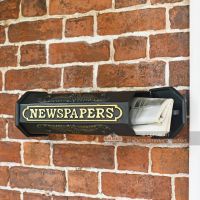 LB1015_BLK - Times Past Victorian Black Styled Newspaper Box -5 LB1015_BLK - Times Past Victorian Black Styled Newspaper Box -5