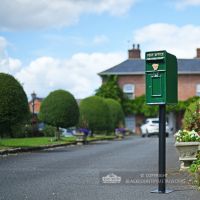 Irish Harp Post and Parcel Box With Column Irish Harp Post and Parcel Box With Column