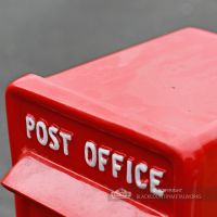 "Original Reproduction" Red Elizabeth Regina Post and Parcel Box With Stand "Original Reproduction" Red Elizabeth Regina Post and Parcel Box With Stand