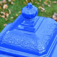 Close up of crown finial 