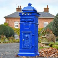 “Coastal Surf” Blue Camden Deluxe Post Box Free Standing Post Box