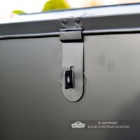 Close-up of the Black Clasp on the "Billingsgate" Large Secure Parcel Box  Close-up of the Black Clasp on the "Billingsgate" Large Secure Parcel Box