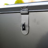 Close-up o fthe Black Clasp on the "Billingsgate" Large Secure Parcel Box Close-up o fthe Black Clasp on the "Billingsgate" Large Secure Parcel Box