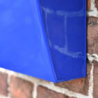 Close up of Dark Blue Post Box Close up of Dark Blue Post Box