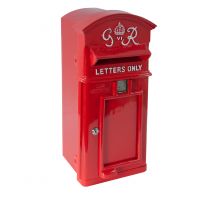 The King George Post Box Slim In Red The King George Post Box Slim In Red