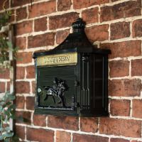 Wall Mounted Huntingdon Post Box finished in Black