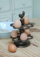 Millicent Meg Cast Iron Egg Holder Millicent Meg Cast Iron Egg Holder