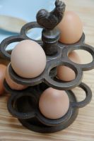 Millicent Meg Cast Iron Egg Holder Millicent Meg Cast Iron Egg Holder
